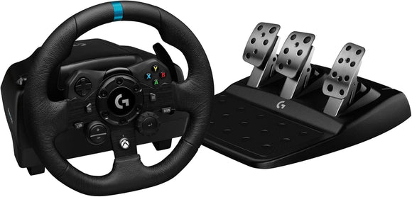 Logitech G G923 Racing Wheel and Pedals, TRUEFORCE up to 1000 Hz Force Feedback, Responsive Driving - Pre-Owned - Like New