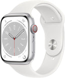 Apple Watch Series 10 GPS + Cellular 46mm Aluminum Silver Case + White Strap-2